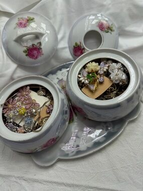 Antique Prussian Vanity Set with  5 pieces